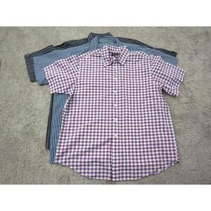 Lot of 3 Button Up Shirt Mens Extra Large Business Casuals Haband Synrgy‎